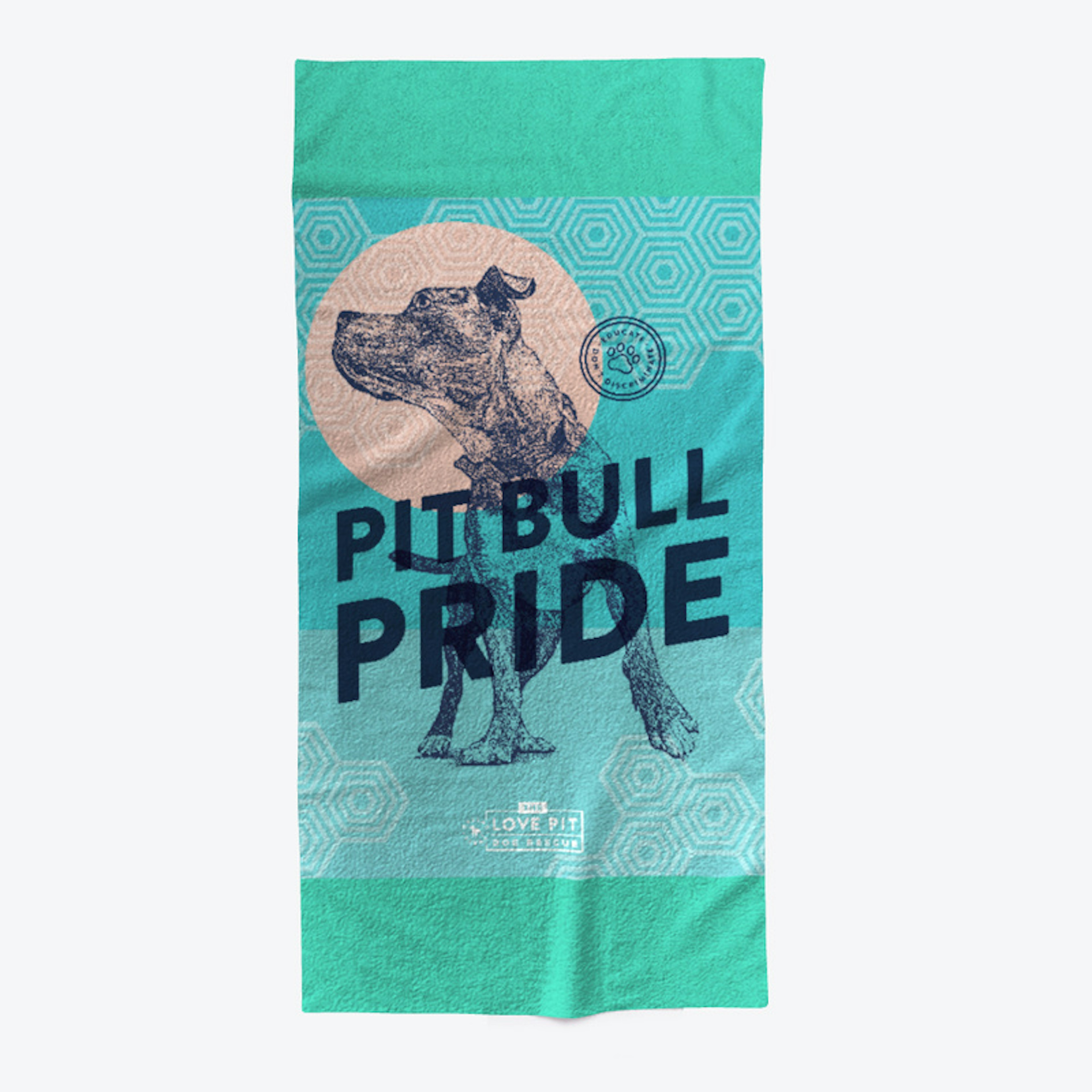 Pit Bull Pride Beach Towel